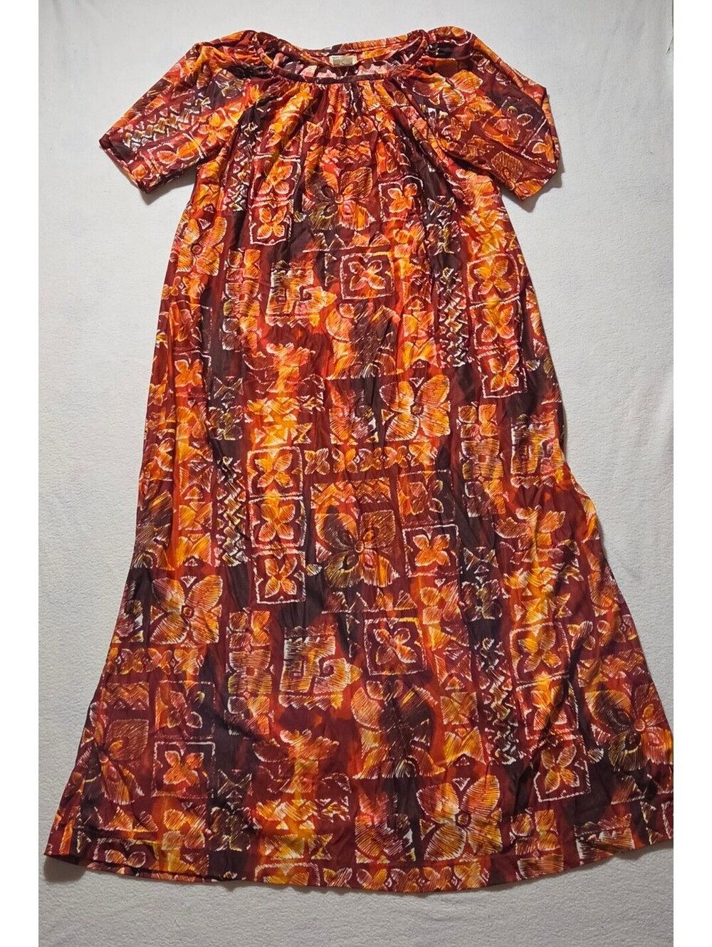 Hookano Brand Hawaiian Floral Print Dress Size Small